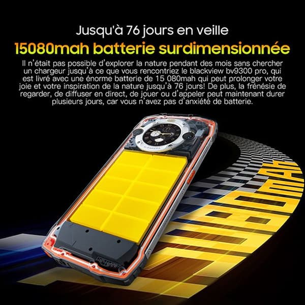 Blackview BV9300 Pro Unbreakable Mobiltelefon 16GB+256GB MTK G99 Android 13 15080mAh 33W 64MP+32MP 6,7" NFC Vattentät - Grön