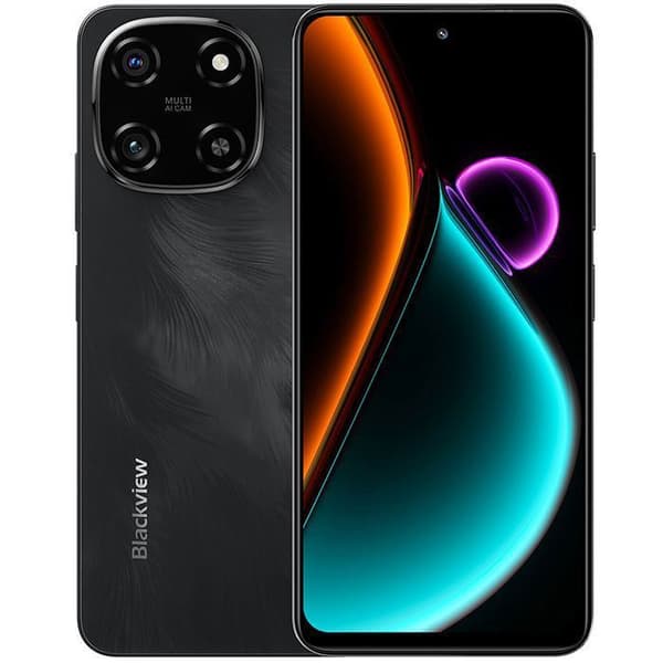 Blackview COLOR 8 olåst smartphone 16GB+256GB 6.52" 50MP+8MP 6000mAh Android 13 Dual SIM 4G GPS-telefon - Grå
