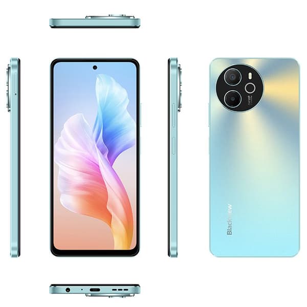 Blackview Shark 8 Mobiltelefon - Blå - Android 11 - 16GB+256GB - 6,78" 2,4K - 64MP - 5000mAh - NFC