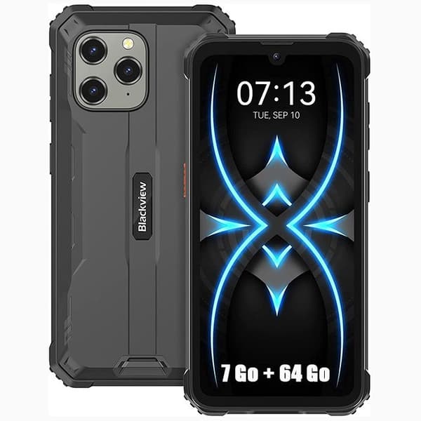 Blackview BV5300 Pro Unbreakable 4G-mobiltelefon 6,1" 7GB+64GB 13MP+8MP 6580mAh NFC/Face ID/Dual SIM/Reverse Charging - Grå