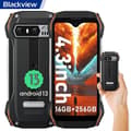 Miniatyrbild 1 av 5: Blackview N6000 Unbreakable Mobiltelefon 4,3 tum Android 13 16GB+256GB 48MP+16MP 3880mAh NFC Dual SIM Face ID - Orange