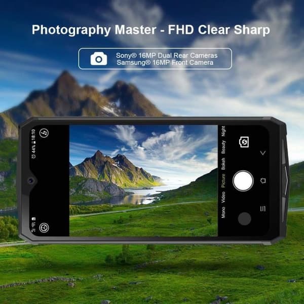 Okrossbar mobiltelefon - Blackview - BV8900 - 64MP kamera - 256GB ROM - 10380mAh - NFC - Dual SIM Green