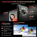 Miniatyrbild 3 av 6: Blackview BL9000 Pro Unbreakable Smartphone 5G 512GB 6,78" Dual Screen 50MP Android 14 Gold med Blackview W50 Pro