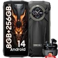 Miniatyrbild 1 av 6: OSCAL PILOT 2 Unbreakable Smartphone 6,5" Dual Screen (8+16)GB+256GB 50MP+32MP 8800mAh Svart med Blackview Airbuds 8
