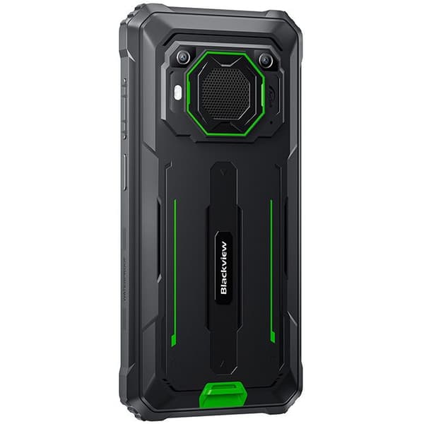 Okrossbar mobiltelefon Blackview BV6200 Pro Android 13 6,56" HD+ 13000mAh/18W 8GB+128GB 13MP Vattentät, Face ID, Dual SIM - Grön