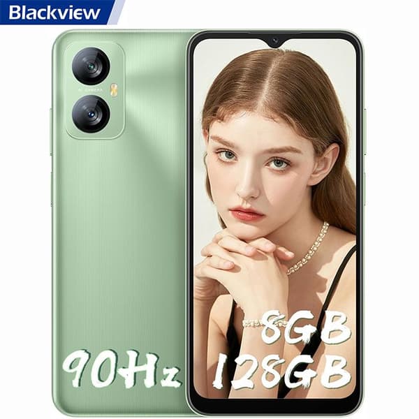 Blackview A52 Pro 4G mobiltelefon 6,517" HD+ 90Hz 8GB+128GB-SD 512GB 5180mAh 13MP+5MP Android 13 Dual SIM - Vitality Green