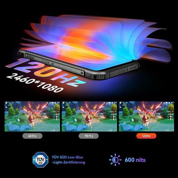 Blackview BL9000 Pro Unbreakable Mobiltelefon 5G (12+24)GB+512GB 6,78" Dual Screen 120Hz 50MP Android 14 NFC - Svart