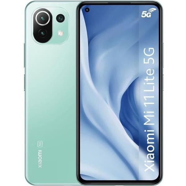 XIAOMI Mi 11 Lite 5G 128 GB Grön (2021) - Renoverad - Mycket bra skick- REFURBISHED