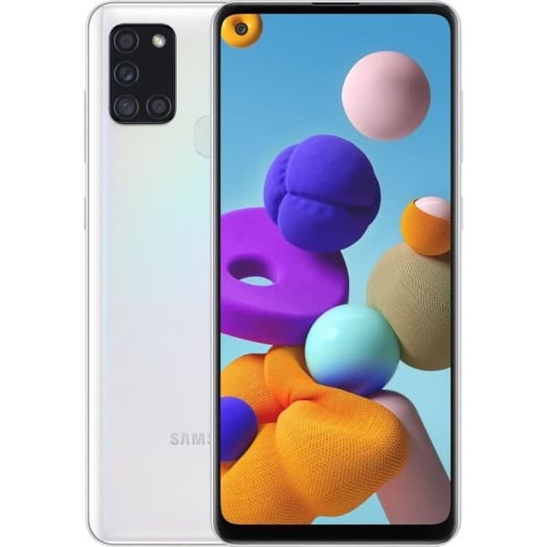 SAMSUNG Galaxy A21s Vit - Renoverad - Mycket bra skick- REFURBISHED