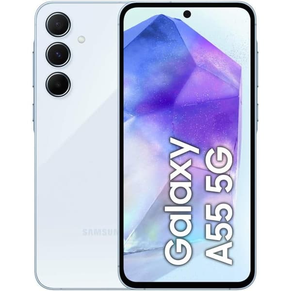 Samsung A55 5G 8/256GB DS Awesome Ice Blue EU Blå