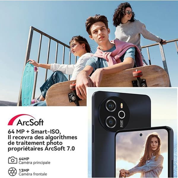 Blackview Shark 8 olåst smartphone 6,78" 2,4K 16GB+256GB 64MP 5000mAh NFC Android 13 Gold med Airbuds 8 Bluetooth-hörlurar