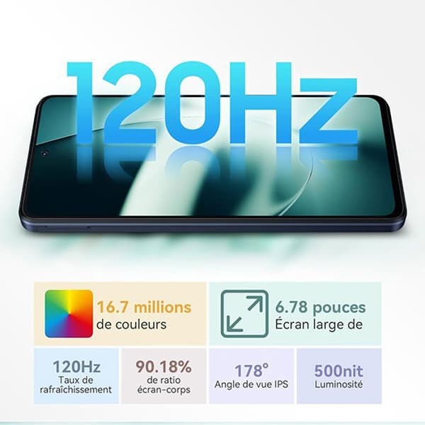 Blackview Shark 8 olåst smartphone 6,78" 2,4K 16GB+256GB 64MP 5000mAh NFC Android 13 Gold med Airbuds 8 Bluetooth-hörlurar