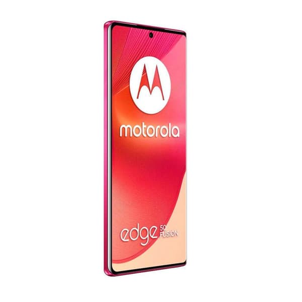 Motorola moto edge 50 FUSION smartphone i rosa med 6,7" POLED-skärm 144 Hz Full HD+, 1080 x 2400 pixlar, 12 GB DDR4 + RAM