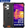 Miniatyrbild 1 av 5: Blackview BV8900 Unbreakable Mobiltelefon Android 13 6,5" 16GB+256GB 64MP Värmekamera FLIR Uppgraderad 10380mAh IP68 Orange