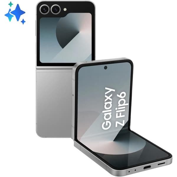 Samsung Galaxy Z Flip6 5G 12GB/512GB Grå (Silver Shadow) Dual SIM SM-F741B Silver