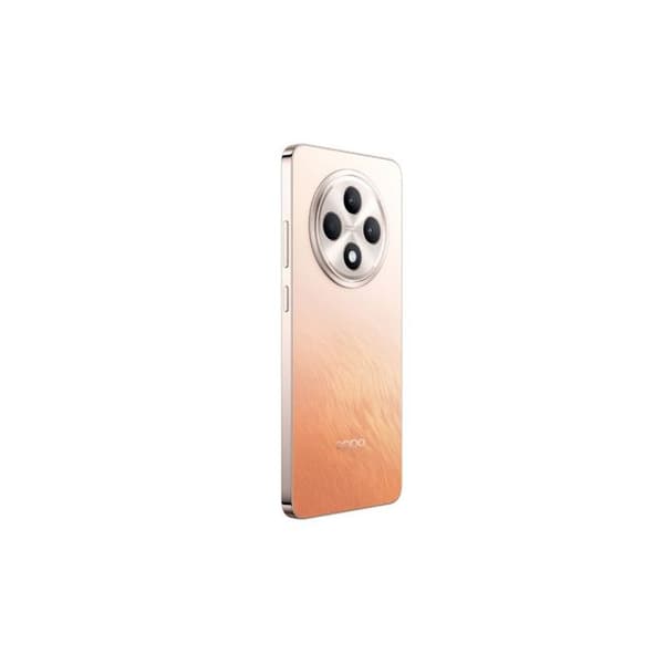 OPPO Reno12 FS 4G smartphone i gul orange med 6,67" AMOLED-skärm 120 Hz Full HD+, 1080 x 2400 pixlar, 8 GB DDR4 RAM + 512 GB