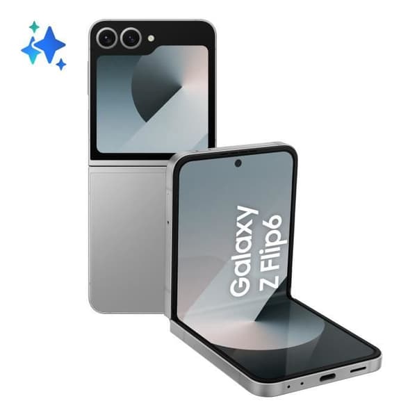 Vikbar smartphone med 6,7' skärm, 256 GB internminne, 50 MP kamera och Octa-core processor.