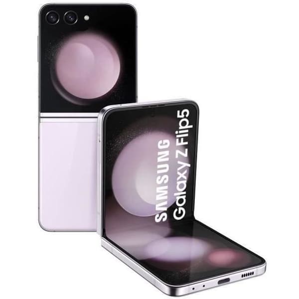 SAMSUNG Z Flip5 256 GB Lavender (2023) - Renoverad - Utmärkt skick- REFURBISHED