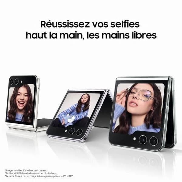 SAMSUNG Z Flip5 256 GB Lavender (2023) - Renoverad - Mycket bra skick- REFURBISHED
