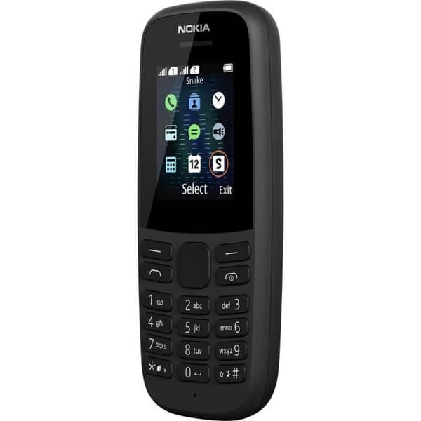 NOKIA 105 2019 Dual SIM Mobiltelefon - Svart - GSM - Island Keyboard - 800mAh batteri