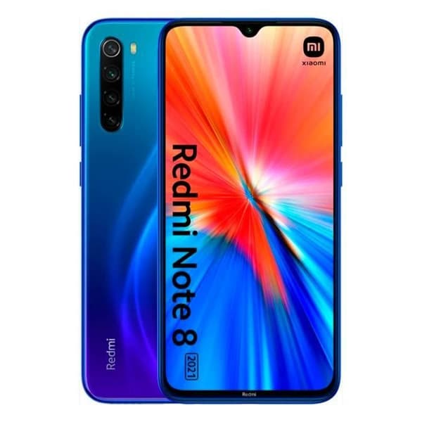 Xiaomi Redmi Note 8 (2021) 4GB/64GB Blå (Neptune Blue) Dual SIM Blå