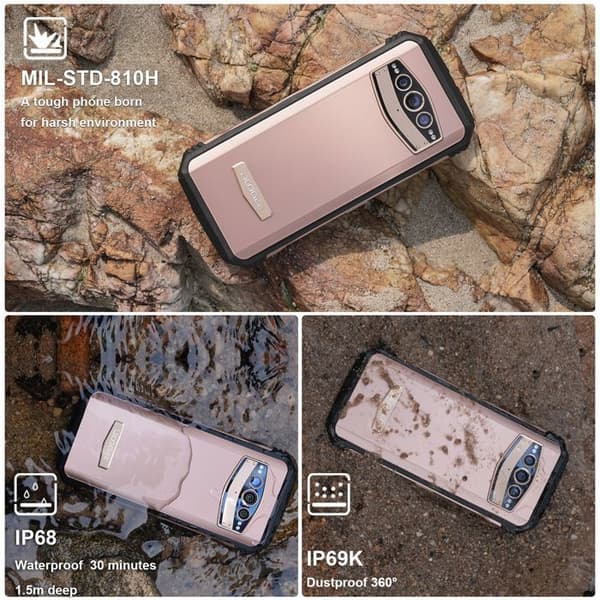 DOOGEE V30T Robust Smartphone 5G 20GB+256GB 6,58" FHD 120Hz 10800mAh/66W 108MP NFC GPS-kamera - Guld