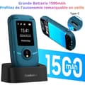 Miniatyrbild 3 av 6: Blackview N2000 olåst Senior Flip-mobiltelefon med 2,8 tum stor skärm, 1500 mAh, FM-radio, Dual SIM 4G - Svart