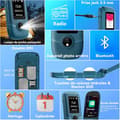 Miniatyrbild 2 av 6: Blackview N2000 olåst Senior Flip-mobiltelefon med 2,8 tum stor skärm, 1500 mAh, FM-radio, Dual SIM 4G - Svart
