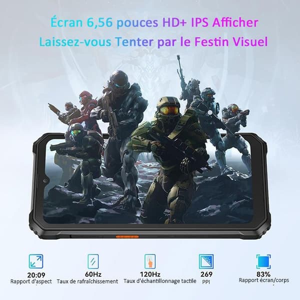 Okrossbar mobiltelefon Blackview BV6200 Pro Android 13 6,56" 13000mAh 12GB+128GB Grön