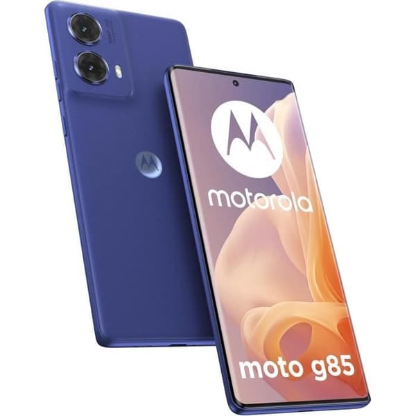 Motorola Moto G85 5G Smartphone - 8 GB RAM - 256 GB - 6,67'' POLED-skärm - Dual SIM - 5000 mAh batteri Blå