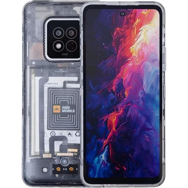 AGM 2024 X6 PHANTOM 5G robust smartphone - 8GB+128GB - 50MP+16MP dubbelkamera - Face ID