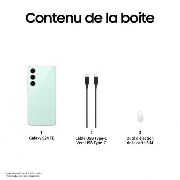 Samsung Galaxy S24 FE Smartphone 128 GB Grön