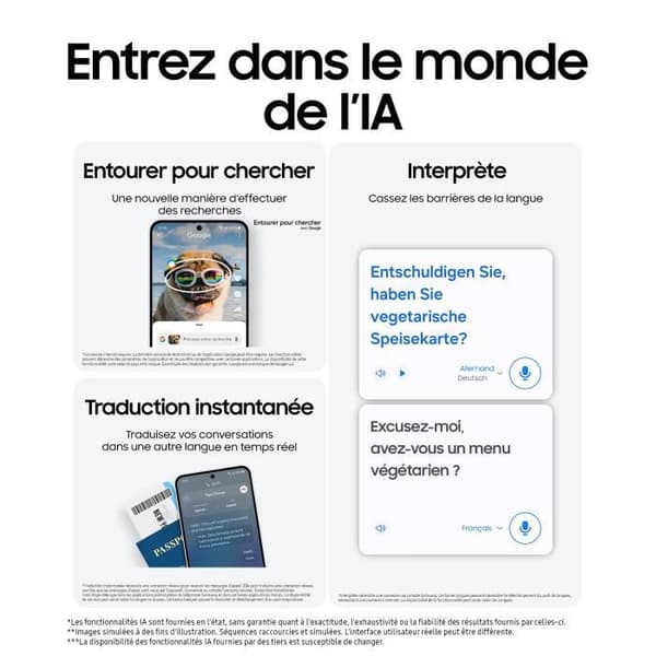 Samsung Galaxy S24 FE Smartphone 256 GB grafit