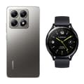 Pikkukuva 1 / 7: Xiaomi 14T Pro Titan Gray 12GB RAM 512GB ROM + Watch 2 Black