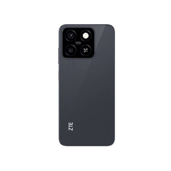 ZTE Blade A55 smartphone i Starry Black färg med 6,75" 90Hz Full HD+-skärm, 1080 x 2400 pixlar, 8GB RAM DDR4 + 128GB eMMC och