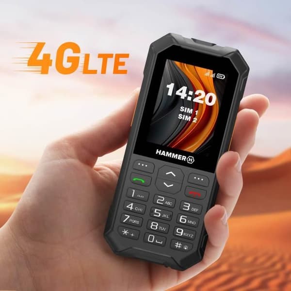 Motståndskraftig telefon - HAMMER - 6 LTE - IP68 - 4G-nätverk - 2500mAh batteri