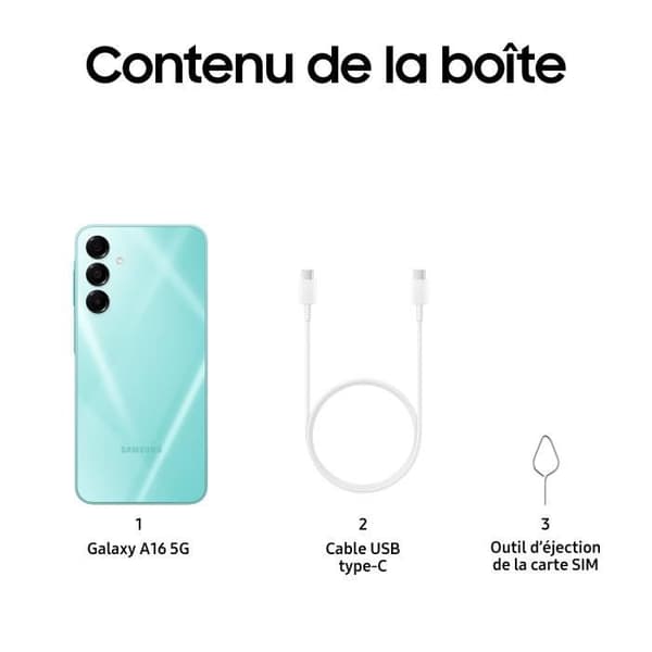 Samsung Galaxy A16 5G Smartphone 128GB turkos
