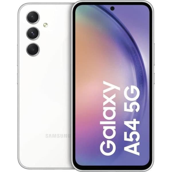 Smartphone Samsung Galaxy A54 6,4" 5G Nano SIM 256 Go 256Go 256GB Vit Svart