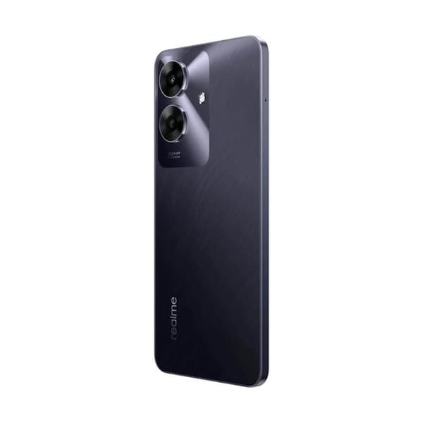 Smartphone realme Note 60 i Marble Black-färg med 6,74" 90Hz HD+-skärm, 720 x 1600 pixlar, 6GB RAM + 128GB och Octa-core CPU