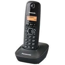 Telefon KX-TG1611FXH Grå, Panasonic Sort