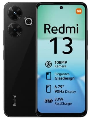 Puhelin Redmi 13 8/256GB Midnight Black, Xiaomi