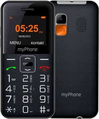 Telefon HALO Easy Black, Myphone Sort, Grå