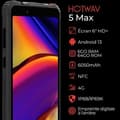 Miniatyrbild 2 av 4: HOTWAV T5 Max Robust smartphone 4GB+64GB 6050mAh 6,0 tums HD-skärm 13MP kamera NFC Vattentät telefon Android 13 - Orange