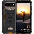 Miniatyrbild 1 av 4: HOTWAV T5 Max Robust smartphone 4GB+64GB 6050mAh 6,0 tums HD-skärm 13MP kamera NFC Vattentät telefon Android 13 - Orange