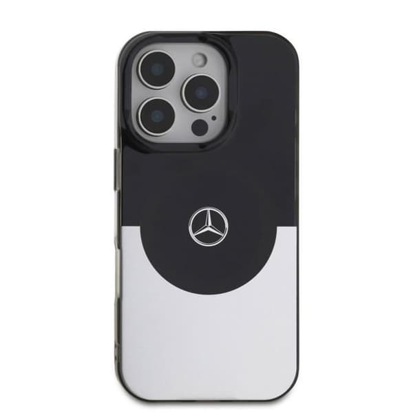 Mercedes dubbellagerfodral med MagSafe för iPhone 16 Pro Max 6,9" Svart/Silver - MEHMP16X23HBIGK
