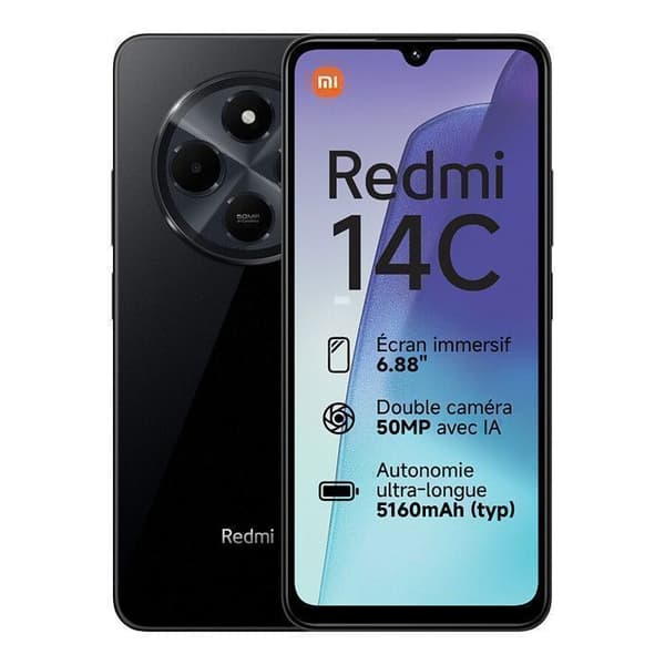 Xiaomi Redmi 14C Svart 256 GB