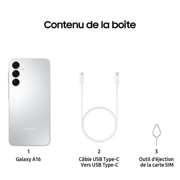 SAMSUNG Galaxy A16 Smartphone 128GB Grå