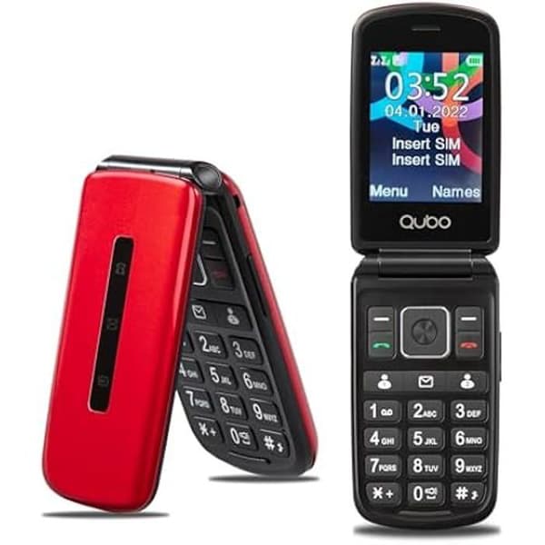 Flip phone - QUBO - P210NW - 2,8'' skärm - Hög volym - SOS-knapp