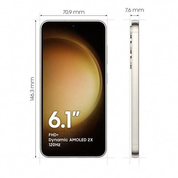 SAMSUNG Galaxy S23 128GB kräm