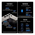 Miniatyrbild 6 av 6: SAMSUNG Galaxy S24 Ultra Smartphone 256 GB Svart (2024) - Renoverad - Mycket bra skick- REFURBISHED